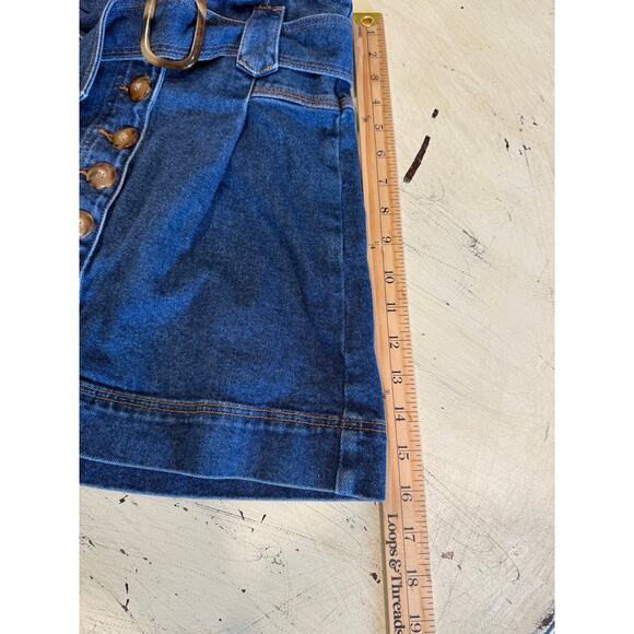 Sezane Hayden Denim Jean Skirt Belted Size 34 US Size 2 - Picture 5 of 8